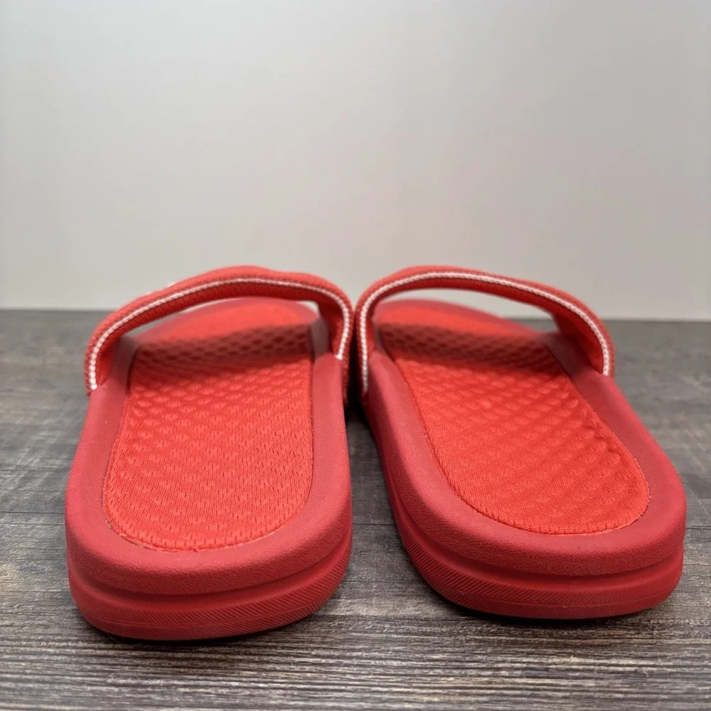 APL Slides Women's 6 BL TechLoom Sandals Red/White NEW